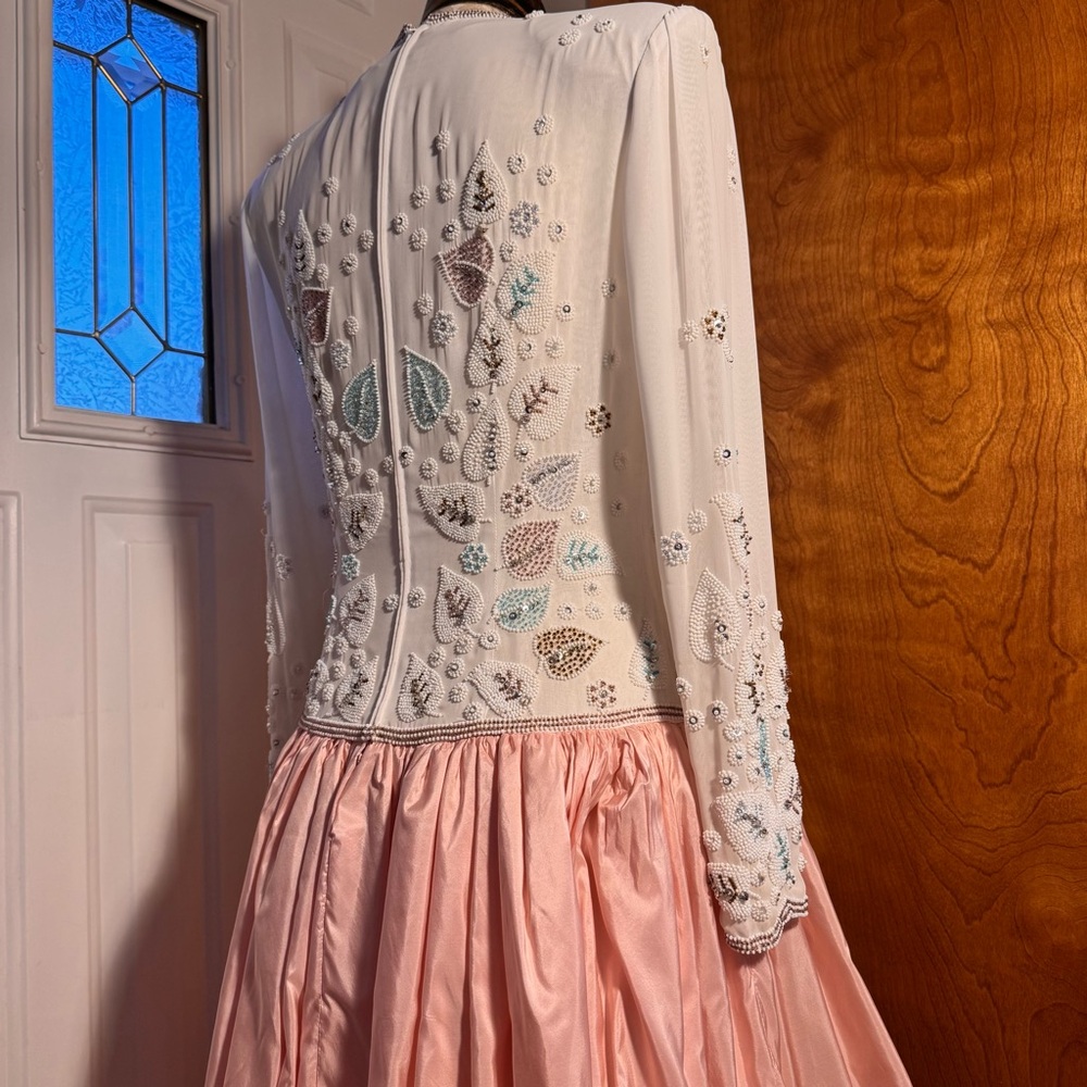 Victoria Royal Ltd Pink and White Prom Dress - Picture 11 of 13